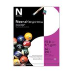 Neenah Premium Cardstock, 96 Brightness, 65 lb, Letter, Bright White, 250 Sheets per Pack (91904)