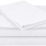 AmazonBasics Microfiber Sheet Set – Twin, Bright White