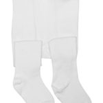 BEAR MUM Baby Girls’ Seamless Organic Cotton Tights White 12-24Month