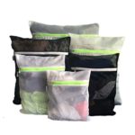 Mesh Laundry Bag – Set of 6 Lingerie Bags for Laundry- Premium Quality – Perfect to protect Bras in Washing Machine & Dryer – Essential to Separate, Sort and Organize during Travel – Black & White