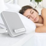 Wave Premium Sleep Therapy Sound Machine – Soothing All-Natural Sounds Include White Noise, Fan, Ocean, Rain, Stream, and Summer Night – Includes Timer and USB Output Charger