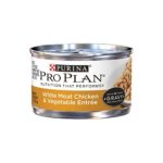 Purina Pro Plan Wet Cat Food, Savor, Adult White Meat Chicken and Vegetable Entrée, 3-Ounce Can, Pack of  24