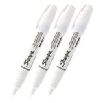 Sharpie Water-Based Poster Paint Marker Extra Fine Point White, Pack of 3 – 35574