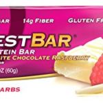 Quest Nutrition Protein Bar, White Chocolate Raspberry, 20g Protein, 6g Net Carbs, 200 Cals, Low Carb, Gluten Free, Soy Free, 2.12oz Bar, 12 Count