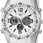 U.S. Polo Assn. Sport Men’s US9282 Silver-Tone Watch with White Silicone Band