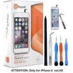 iPhone 6 Screen Replacement White LCD Premium Complete Repair Kit with Tools – Easy Manuals Videos and Instructions – ONLY FOR iPHONE 6 NOT 6S by uRepair
