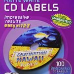Avery 100-labels 98102 Matte White CDlabels for cd Stomper Pro