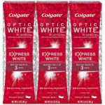 Colgate Optic White Toothpaste, 3oz 3 pack, Platinum Express White