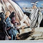 Mario Cooper, Painting 40’s Color Illustration, Print art (man robed in white, with birds) oringial vintage,1947 Collier’s Magazine Art