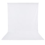Neewer 6×9 feet/1.8×2.8 meters Photo Studio 100 Percent Pure Muslin Collapsible Backdrop Background for Photography, Video and Television (Background Only) – White