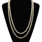 Flapper Girl Great Gatsby Faux Pearls Flapper Beads Cluster Long 1920s Necklace 59”