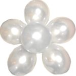 Elecrainbow 100 Pack 12″ Round Pearlescent Thicken Latex Balloons – Shining Light White- Be Aware of Safety in Use & Have Fun!