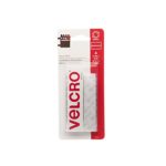 VELCRO Brand – Sticky Back – 3 1/2″ x 3/4″ Strips, 4 Sets – White