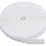 Monoprice Hook & Loop Fastening Tape 5 yard/roll, 0.75-inch – White (105829)
