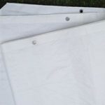 8 Ft. X 10 Ft. Heavy Duty 6 Oz. White Tarp 11-12 Mil Thick