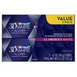 Crest 3D White Luxe Glamorous White, Vibrant Mint Flavor Whitening Toothpaste – 4.1 Oz Ea, Twin pack
