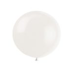 36” Giant Latex Linen White Balloons, 6ct