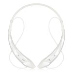 LeadTry Music Bluetooth Headphones Wireless Sport Stereo In-ear Noise Cancelling Earphone Headset Running Gym Exercise Earbud Neckband with Microphone for Apple Iphone Ipad Samsung Sony White