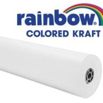 Rainbow Kraft 0066001 Paper Roll Duo-Finish, Fiber, Light-Weight, 40 lb., 36″ x 100′ Size, 36.8″ Height, 2.8″ Width, 2.8″ Length, White