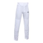 Under Armour Boys’ Clean Up Baseball Pants, White/Black, Youth Small