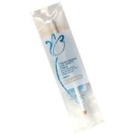 Flowery Nail White Pencil with Cuticle Pusher Cap – Set of 3