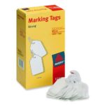 Avery White Marking Tags Strung, 2.75 x 1.68 Inches, Pack of 1000 (12201)
