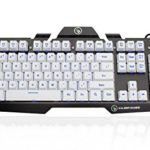 IOGEAR  Kaliber Gaming HVER Aluminum Gaming Keyboard – Imperial White (GKB704L-WT)
