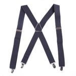 HDE Men’s X-Back Clip Suspenders Adjustable Elastic Shoulder Strap – 1.5″ Wide