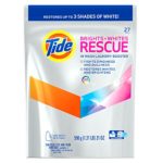 Tide Brights and Whites Rescue Laundry Pacs In-Wash Detergent Booster, 27 Count