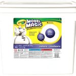 Crayola; Model Magic; White Modeling Compound; Art Tools; 2 lb. Resealable Bucket; Perfect for Classroom Art Activities