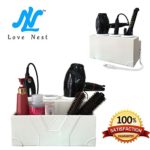 Love Nest White Personal Snake PU Leather Ceramic Countertop Hair Styling Storage Chest Station by Love Nest