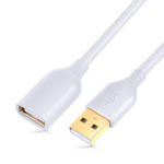 Besgoods USB 2.0 10ft/3m USB Type A Male to A Female Extension Cord USB Cable Extender with Gold-Plated Connectors, White