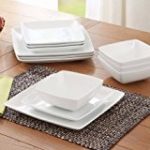 Better Homes and Gardens Coupe Square 12-Piece Dinnerware Set, White, dishwasher safe by Better Homes & Gardens