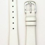 Ladies’ Genuine Italian Leather Watchband White 12mm Watch Band