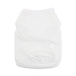 DroolingDog White Dog Cotton T-shirt for Small Dogs, Small, Pure White