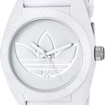adidas Men’s ‘Santiago’ Quartz Rubber and Silicone Casual Watch, Color:White (Model: ADH3198)