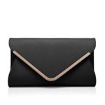 Womens Faux Leather Clutch Purse Handbag Evening Envelope Clutch Bag For Party or Wedding.