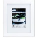 Kiera Grace Langford Wood Picture Frame, 8 by 10 Inch Matted for 5 by 7 Inch Photo, White