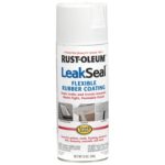 Rust-Oleum 267970 12-Ounce Leak Seal Flexible Rubber Sealant, White