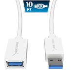 Sabrent USB-C to Micro-B Cable, 3′  , White (CB-301W)