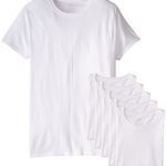 Fruit of the Loom Men’s Stay Tucked Crew T-Shirt – XX-Large – White (Pack of 6)