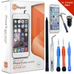 iPhone 6 Plus Screen Replacement White LCD Premium Repair Kit with Tools – Easy Manuals Videos and Instructions – FOR iPHONE 6 NOT 6S with USB Car Charger
