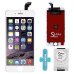 SANKA LCD Screen Display Digitizer Touch Screen Replacement Kit Glass Frame Assembly Panel for iPhone 6 (4.7 inches) with Repair Tools, White