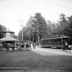 1908 Saratoga Race Track New York Trolley Horse Photograph- Reprint 8×10