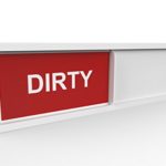 Dishwasher Magnet CLEAN & DIRTY Sign Indicator | Non-Scratching Magnetic Backing or 3M Sticky Tab Adhesion | Simple and Elegant | Dirty Magnet Dishwasher Sign | Dishwasher Cleaning