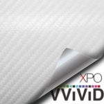 VVIVID XPO White Carbon Fiber Car Wrap Vinyl Roll with Air Release Technology (1ft x 5ft)