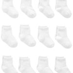 Simple Joys by Carter’s Baby 12-Pack Socks, White, 0-6 Months