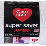 Red Heart  Super Saver Jumbo Yarn, White