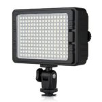 CRAPHY 204 LEDs C-204 On Camera Photo Studio Video LED Light with Dimmable Panel White Orange Filters for Canon, Nikon, Pentax, JVC DSLR DV Camcorder