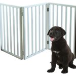 PETMAKER Freestanding Wooden Pet Gate – White